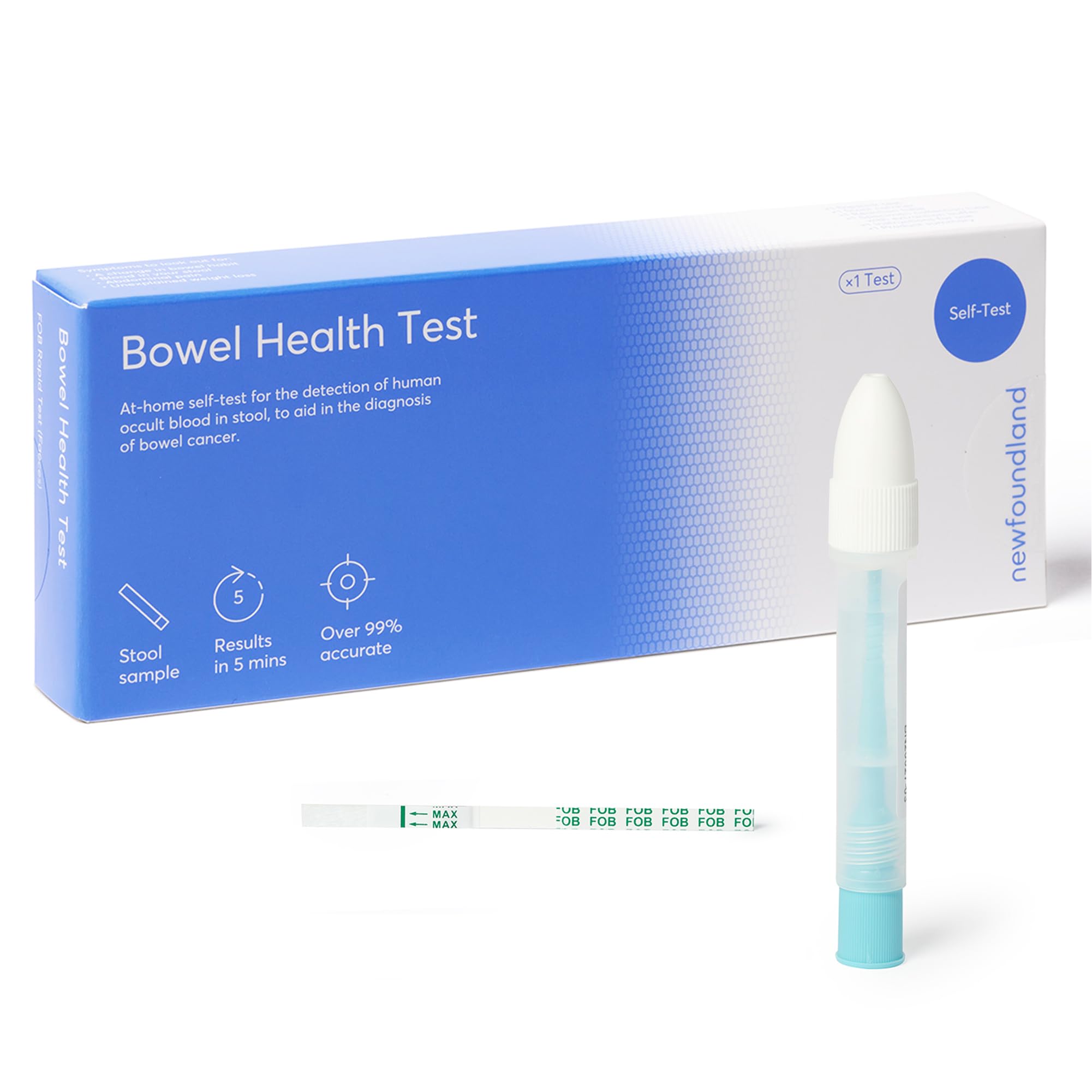 Sponsored Ad – Bowel Health Home Test Kit - Simple to Administer for Colon Heath - Stool Sample for Occult Blood - Monitoring Your Bowel Health - CE Certified - Single Test Self-Testing Kit