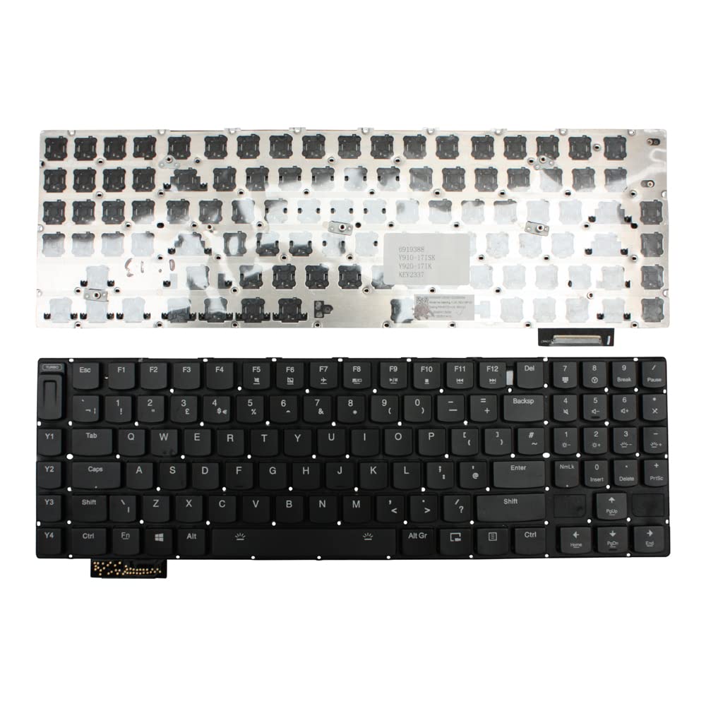 Clavier de rechange compatible Lenovo SN20K12920 rétroéclairé pour PC portable - 2