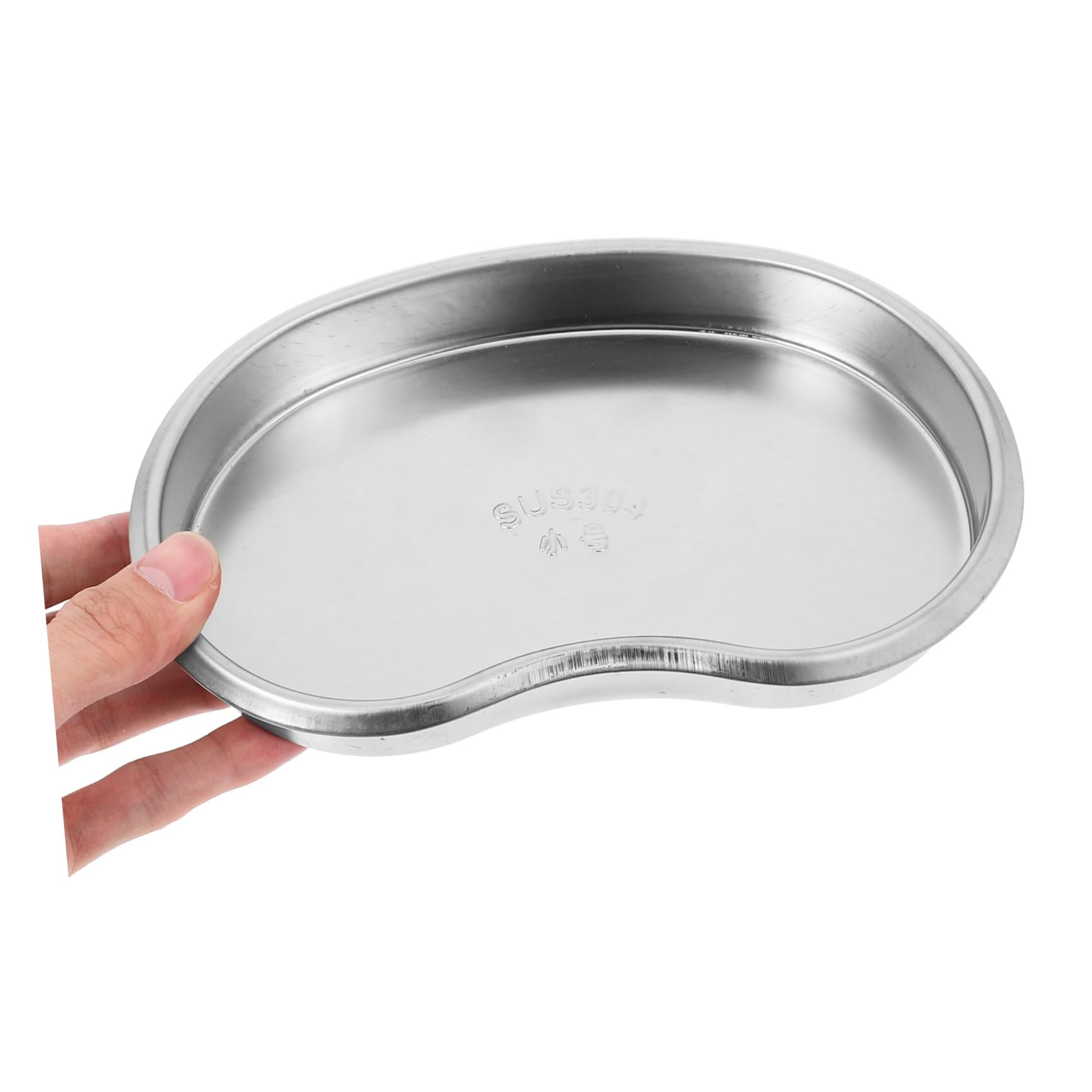 PACKOVE 304 Edelstahl Nierenschale 4 Stück Silber Oval Leicht zu Reinigen für Badezimmer und Alltagseinsatz