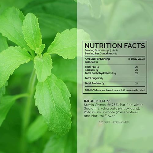 Miniatura 7 de SweetlyBee Gotas líquidas de Stevia Sabor de chocolate 2 fl oz 20fl oz Keto Vegano Paleo Alternativa de azúcar Cero carbohidratos Cero azúcar Cero