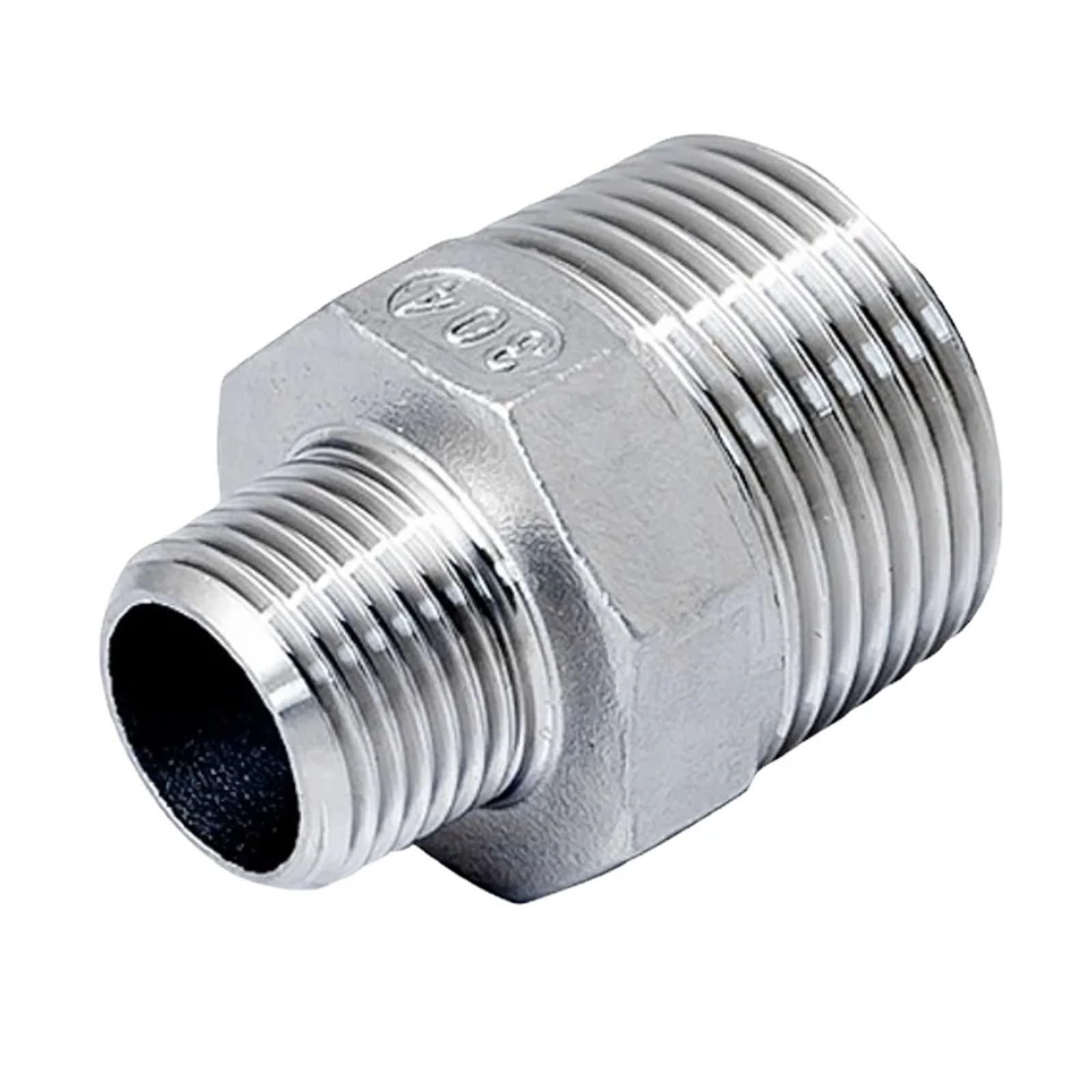 RUAJOGYNVM 1/8" 1/4" 3/8" 1/2" 3/4" 1" 2" 3" 4" bspt Male Reducer Hex Nipple 316 Stainless Steel Pipe Fitting Connector Coupler (2-1l2 to 1-1l4 Inch) RUAJOGYNVM