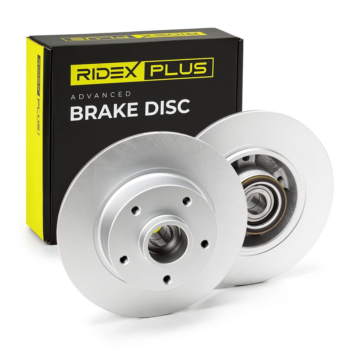 RIDEX PLUS 82B0990P 2x Disco freno Posteriore con mozzo portaruota con anello sensore magnetico integrato con cuscinetto ruota Compatibilità con RENAULT Clio 4 Hatchback BH