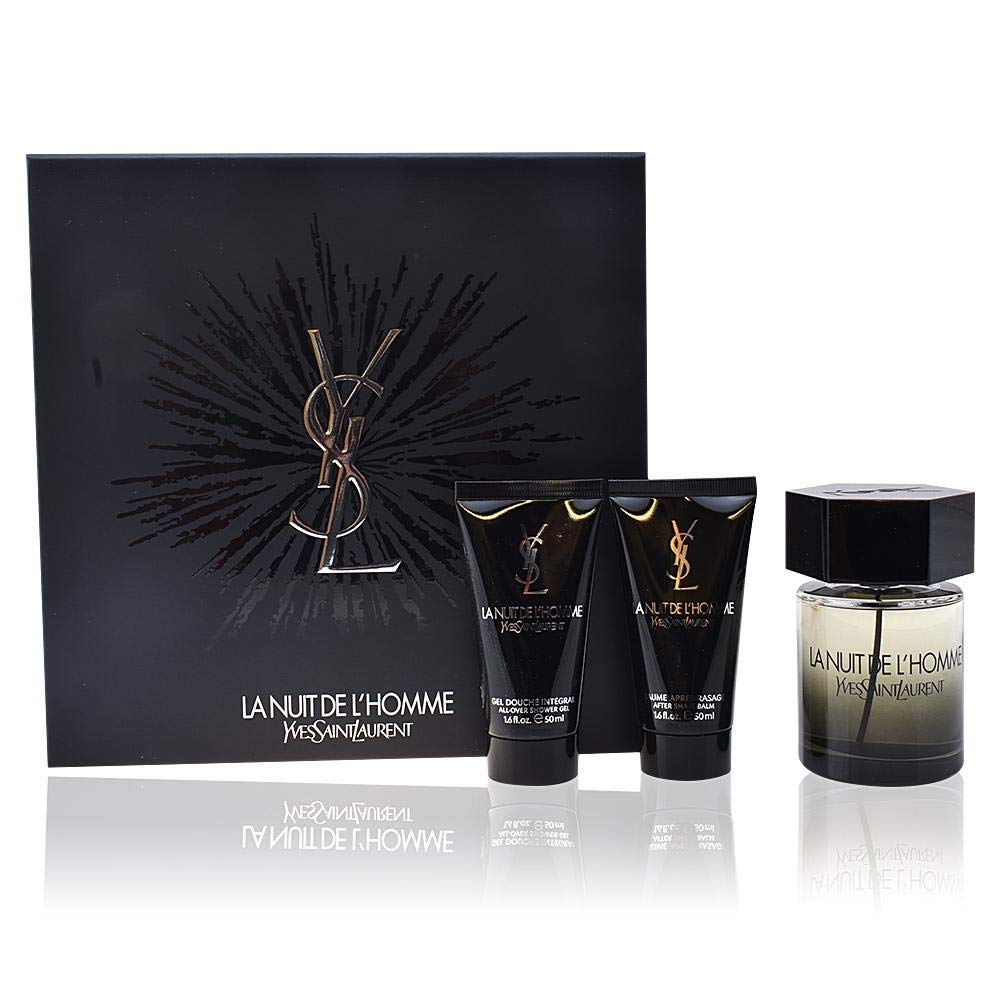 Amazon.com : Yves Saint Laurent La Nuit De L'Homme for Men 3 Piece