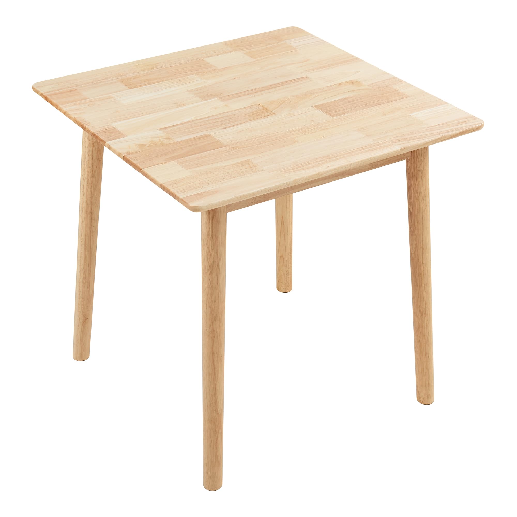 [en.casa] Stół do jadalni Klijori stół kuchenny dla 2-4 osób, 75 x 75 x 74 cm, stół do jadalni, kuchni, salonu, kwadratowy, drewno, naturalne
