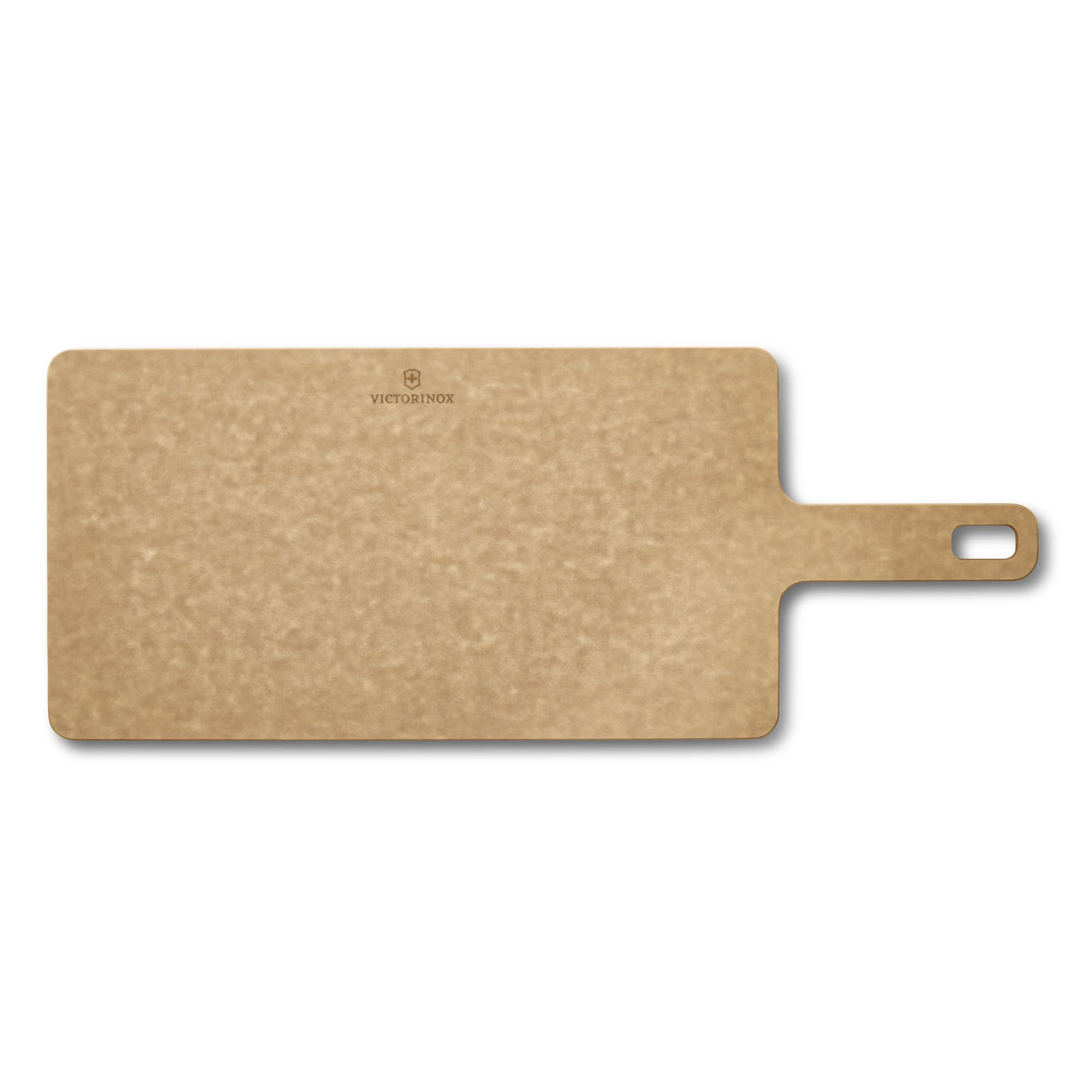 Victorinox Handy Schneidebrett mit Griff, 35.6 x 19 cm, Klingenschonend | Nachhaltige Holzfaserplatte zum Schneiden und Servieren, hitzebeständig bis 175°C und spülmaschinengeeignet.