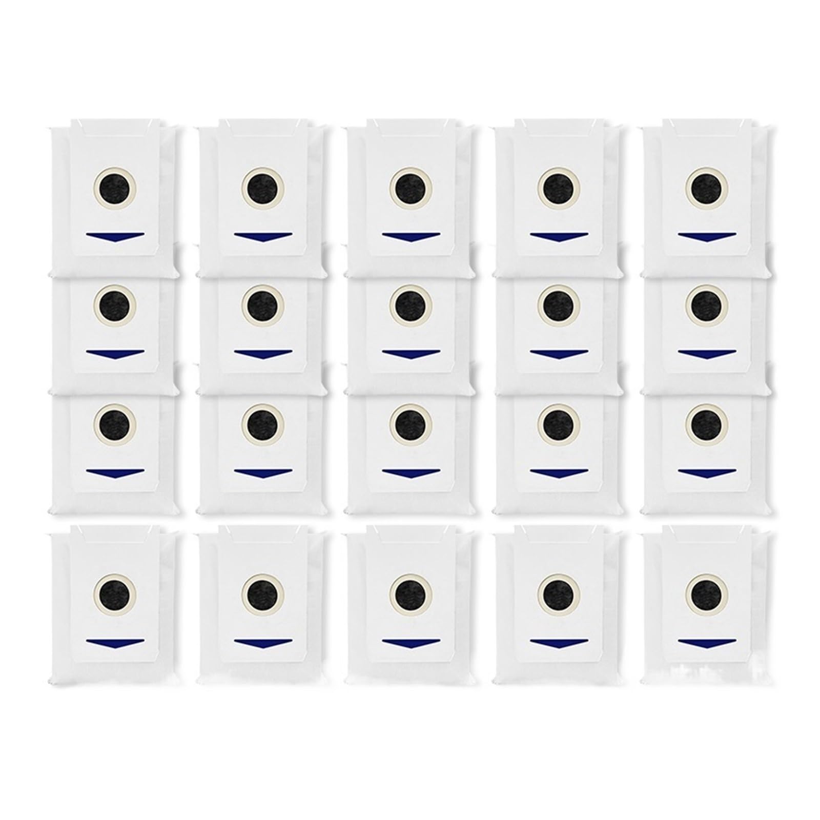 Compatible For ECOVACS T30 PRO OMNI / T30S PRO/YEEDI M12 Pro. Robot Vacuum Cleaner Replacement Dust Bag Main Side Brush Filter Mop Accessory(Dust bags 20pcs)