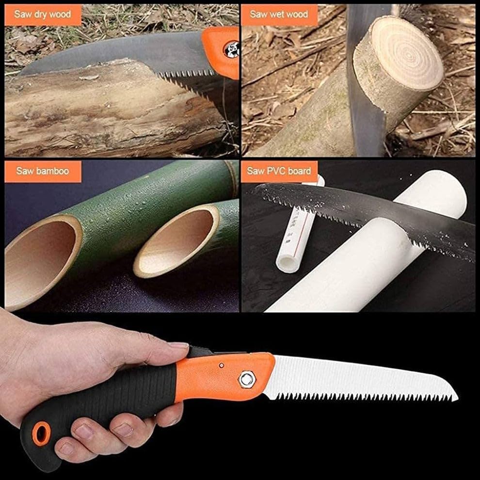 Image of Oblivion Garden Pruning Saw - Tree Pruner with Pole Slot, Lightweight Hand Tool for Branch Cutting, Durable Sharp Blades for Gardening, Wood Cutting, and Heavy-Duty Shearing (40 Cm)
