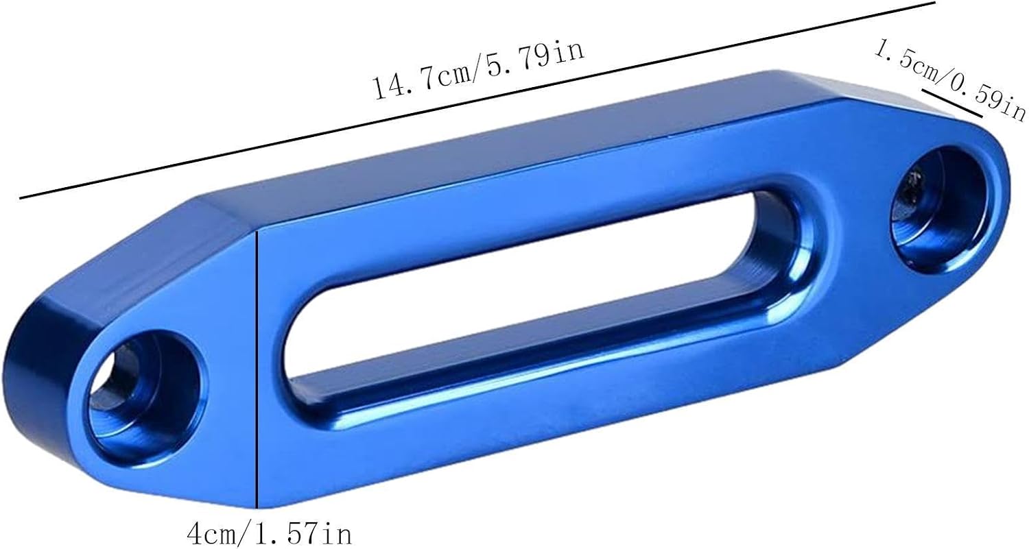 ,Aluminum Hawse for ATV 3000-4000 LBs | Winch Stopper 124MM for Synthetic Winch Rope Cable ATV
