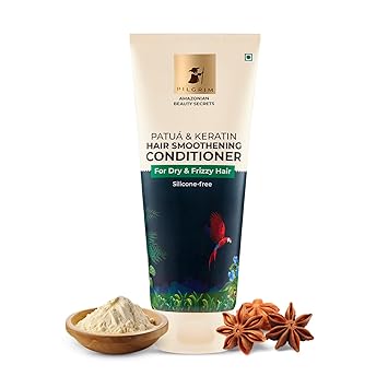 Pilgrim Amazonian Patuá & Keratin Hair Smoothing Conditioner-Unscented- For Dry & Frizzy Hair With Sacha Inchi|Hair Conditioner For Smooth & Silky Hair|Silicone Free|Women & Men|200 Millilitre - image, photos