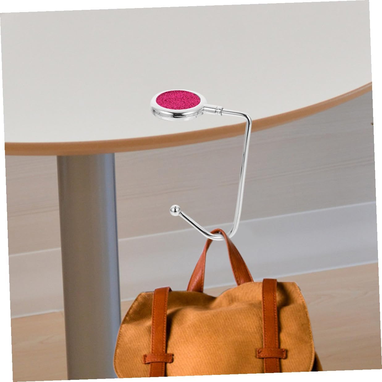 2pcs Portable Bag Table Hook Handbag Hanger Purse Holder for Desk and Backpack Hanging, Compact Lightweight Hooks for Travel and Office Use