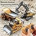 Mudsterz - Mudsterz Trucks, Mudsterz Excavator, 2.4GHz RC Construction Vehicle with Cool Lights and Real Sounds, Realistic Engineering Design, Metal Parts, Little Builders, Big Action (A1+B1+C1+D1)