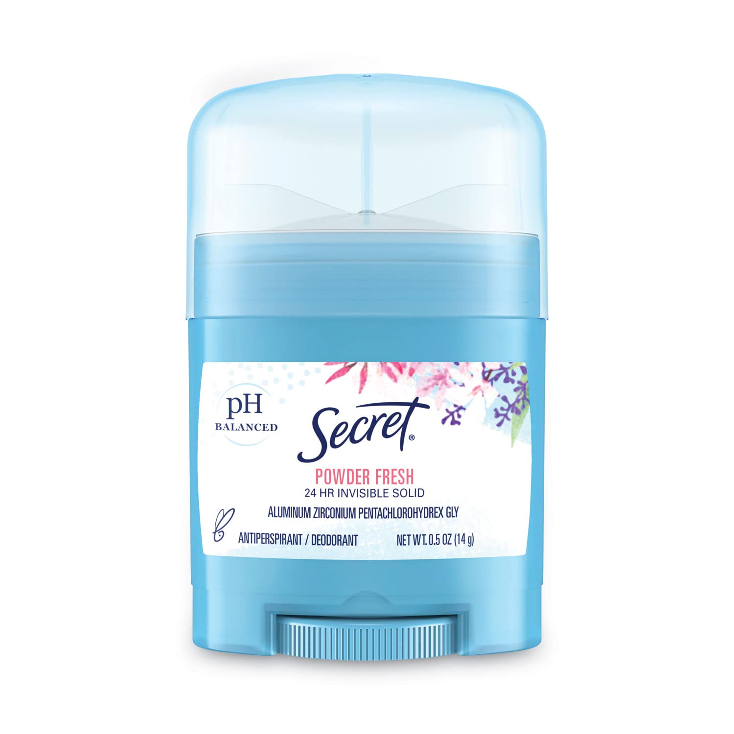 SECRET Powder Fresh Invisible Solid Deodorant Travel Size, 0.5 Oz (Pack of 2)