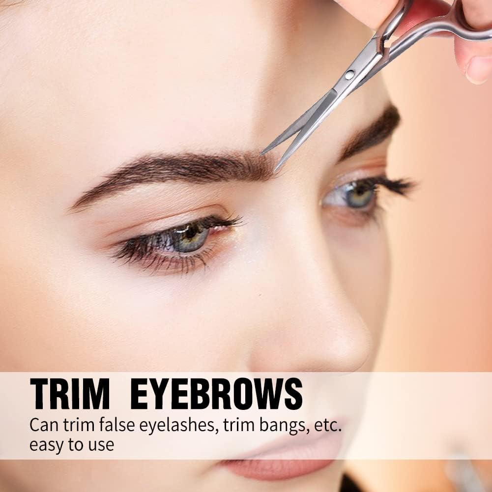 KAVIN Small Grooming Scissor for Men and Women Multipurpose Scissor Ideal for Moustache, Beard, Ear and Nose Hair Trimming Suitable for Women for Eyelashes and Eyebrow Trimming Pack of 1 - Image 5 thumbnail