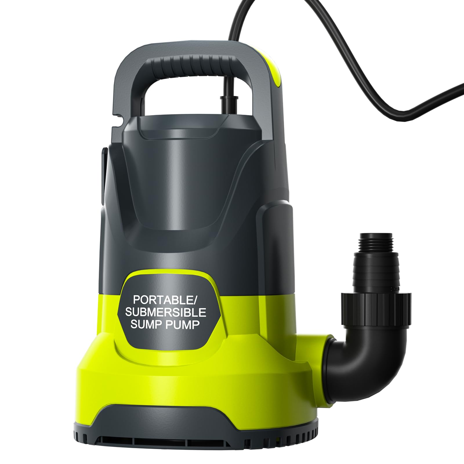 Sump Pump for Pool 1.5HP Submersible Water Pump with Adapters for Basement Garden Spa Hot Tub Pond Flood Yard Water Tank