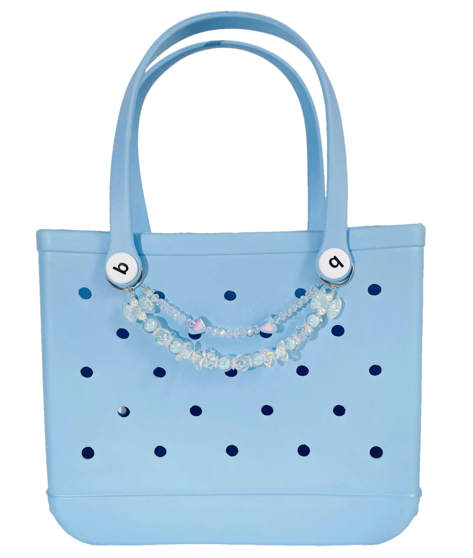 QTMY Boho Butterfly Bow Beaded Charms for Bogg Bag Accessories Rubber Beach Bag, Boho Purse Charms,72