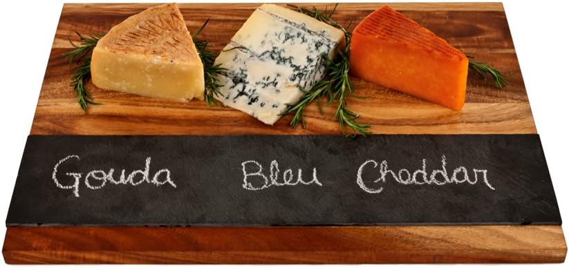 Twine Wooden Cheeseboard with Slate Strip