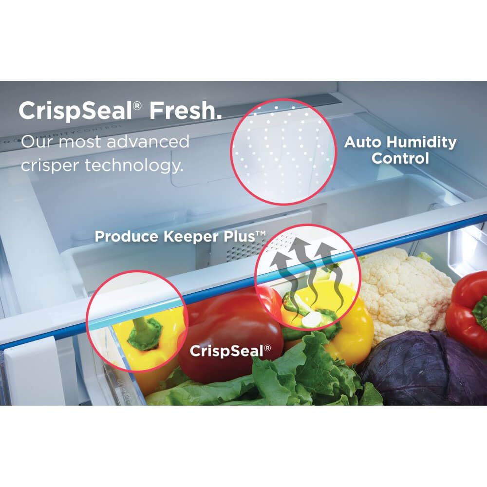 Frigidaire Gallery 21.5 Cu. Ft. 4-Door French Door Refrigerator In Stainless Steel, Counter-Depth Grmc2273cf on Fridge.com - View 5