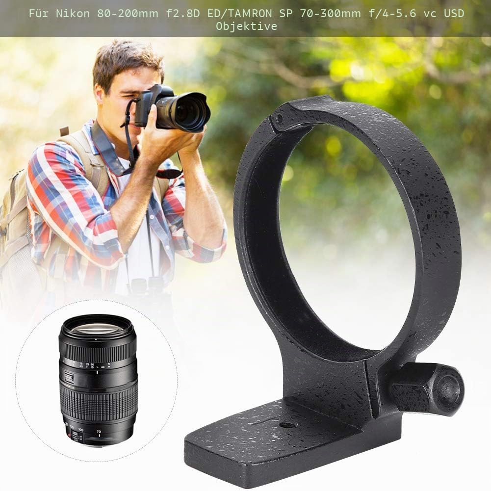 Sxhlseller Objektivhalterungsring, Professioneller Objektivhalterungsring aus Aluminiumlegierung aus Metall für 80-200 mm f2.8D ED/SP 70-300 mm 1: 4-5,6 VC USD-Objektive