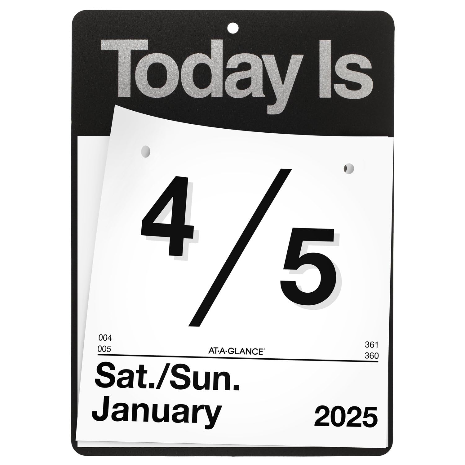 AT-A-GLANCE K10025 Tageskalender 2025 "Today Is", 15,2 x 15,2 cm, klein