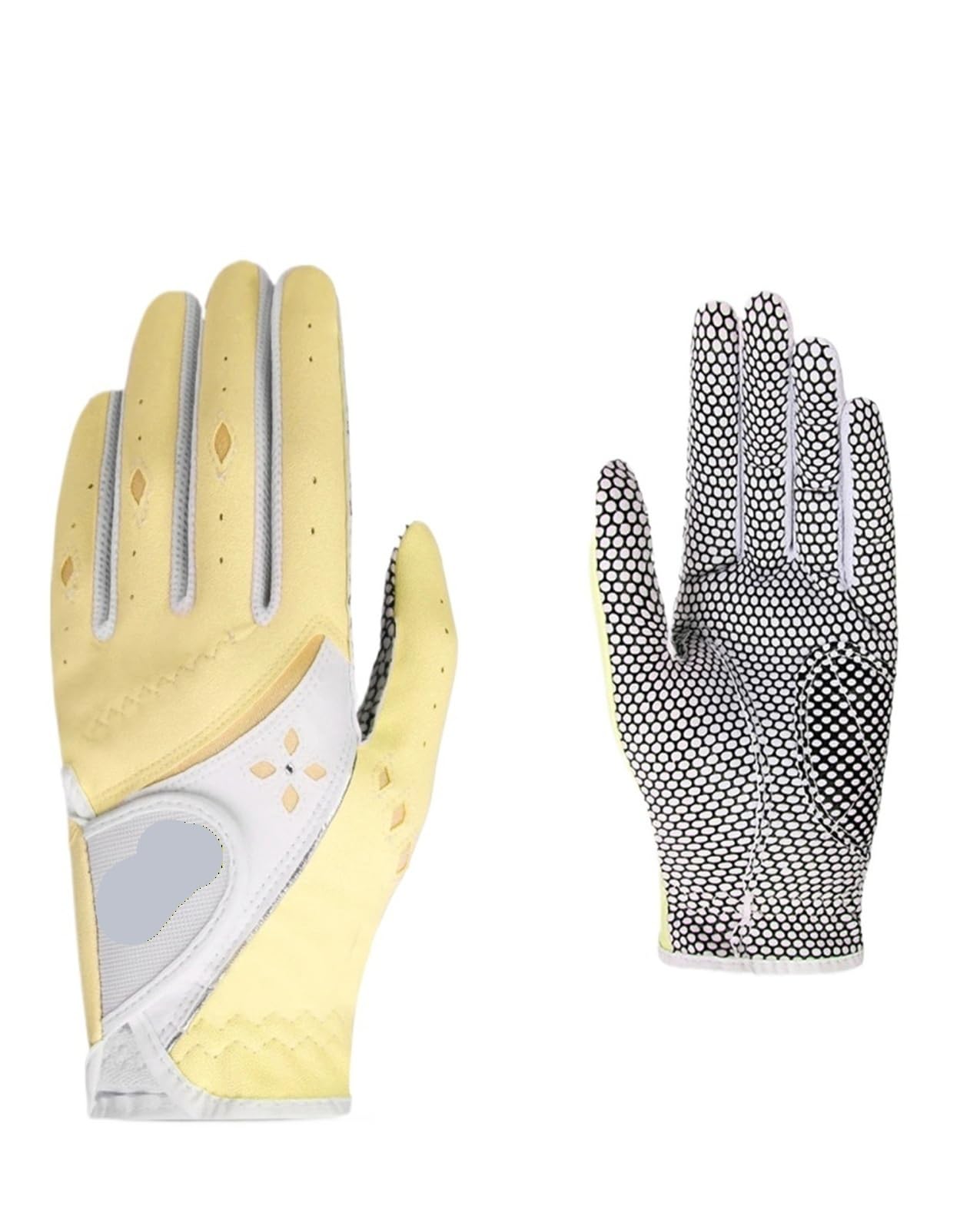 Compatible con Guantes de Golf PGM for Mujer, Microfibra de Cuero PU, partículas Antideslizantes, Transpirables, ultraligeros, Mano Izquierda y Derecha