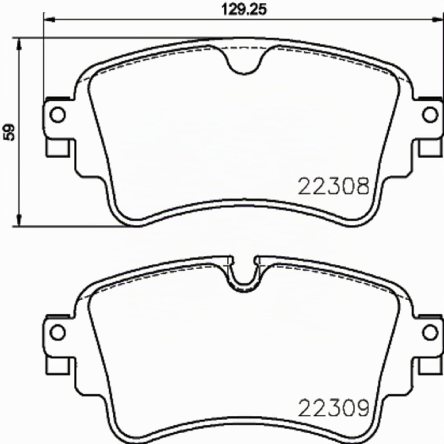 Brembo P 85 154 - Pastiglia Freno - Posteriore