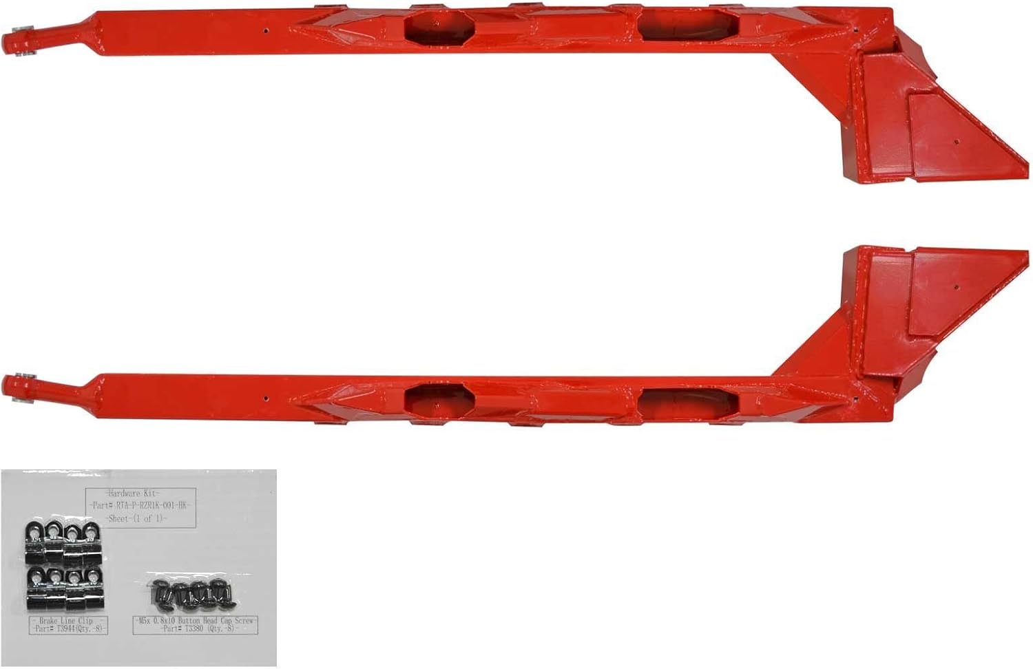 SuperATV Heavy Duty Extended Rear Trailing Arms for Polaris RZR XP 1000 / XP 4 1000 (2014-2023) - Black