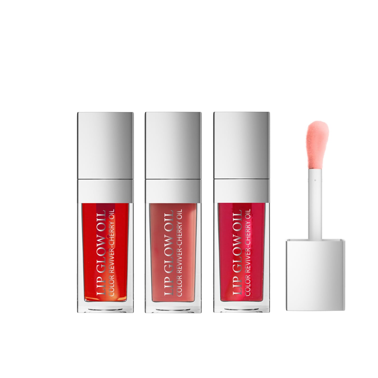 3PCS Plumping Lip Gloss Set - Long Lasting Hydrating Lip Glow Oil - Moisturizing Nourishing Lip - Lip Tint Lip Glaze Fresh Texture Lip Gloss for Lip Care and Dry Lips