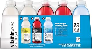 Vitaminwater Zero Variety Pack 20 Oz Bottle, 20 Count