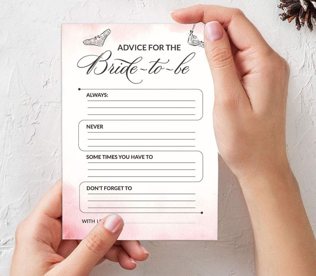 Lingerie Shower Theme Bachelorette Party Games Set of 5 (Activities for 50 Guests) Fun Bridal Shower Games Set Bundle