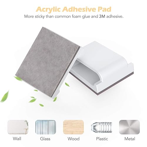 Miniatura 3 de AGPTEK Clips de cable Ethernet, 100 clips adhesivos para cables, clips de cable plano, gestión de soportes de cables pequeños para pared del hogar,