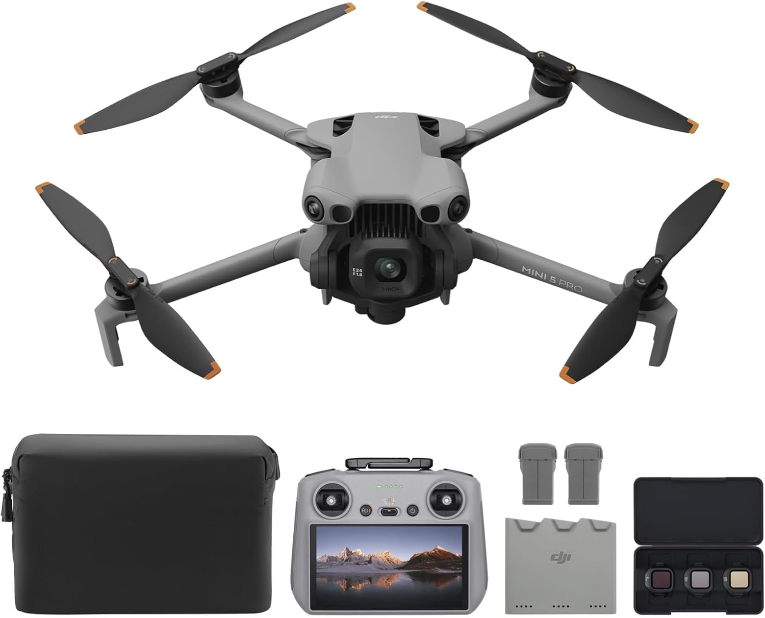 DJI Mini 5 Pro Fly More Combo Plus With DJI RC 2, 1-Inch CMOS