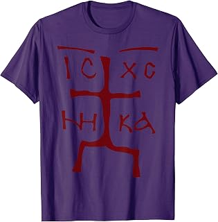 Ic Xc Nika Cross Christian Orthodox Funny Christogram Cross T-Shirt
