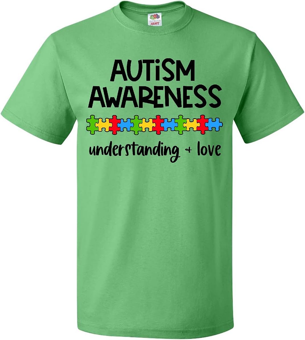 inktastic Autism Awareness Understanding and Love with Puzzle Adult T-Shirt