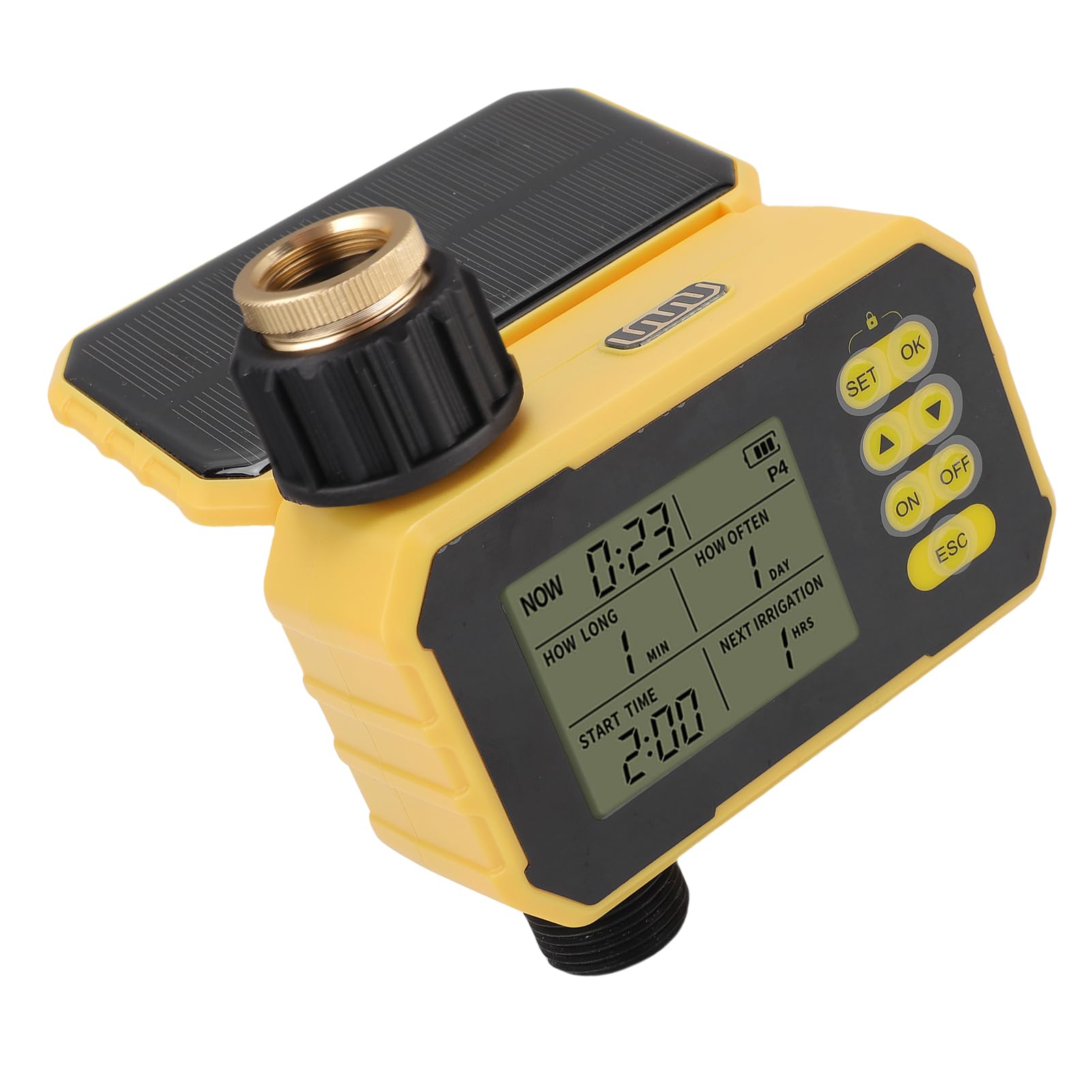 Sistema di irrigazione automatico intelligente regolabile con timer per irrigazione solare per tubo da giardino, balcone, tetto 2000 mAh batteria