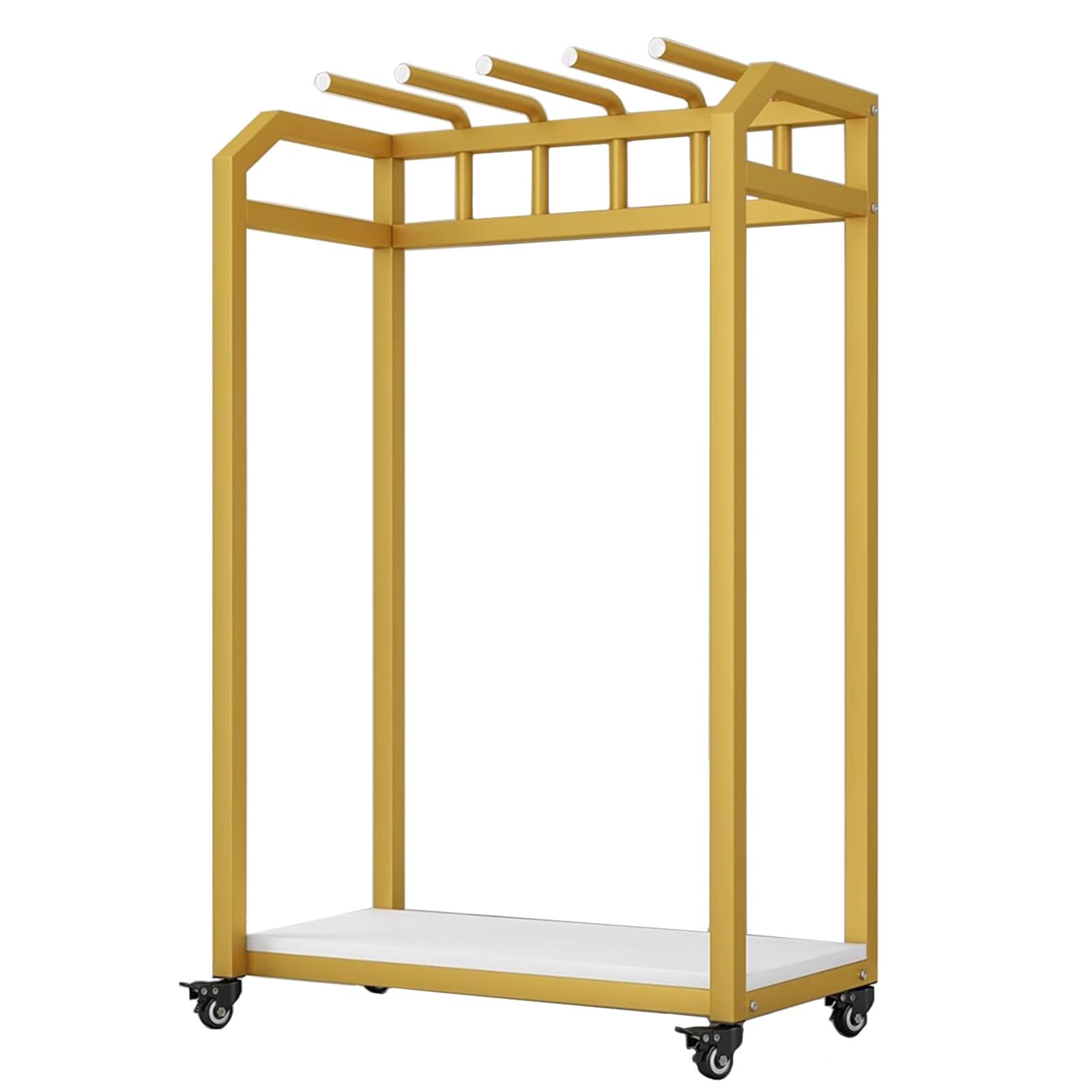 Estante de exhibición de colchas y sábanas con varillas móviles organizador de 80 x 46 cm