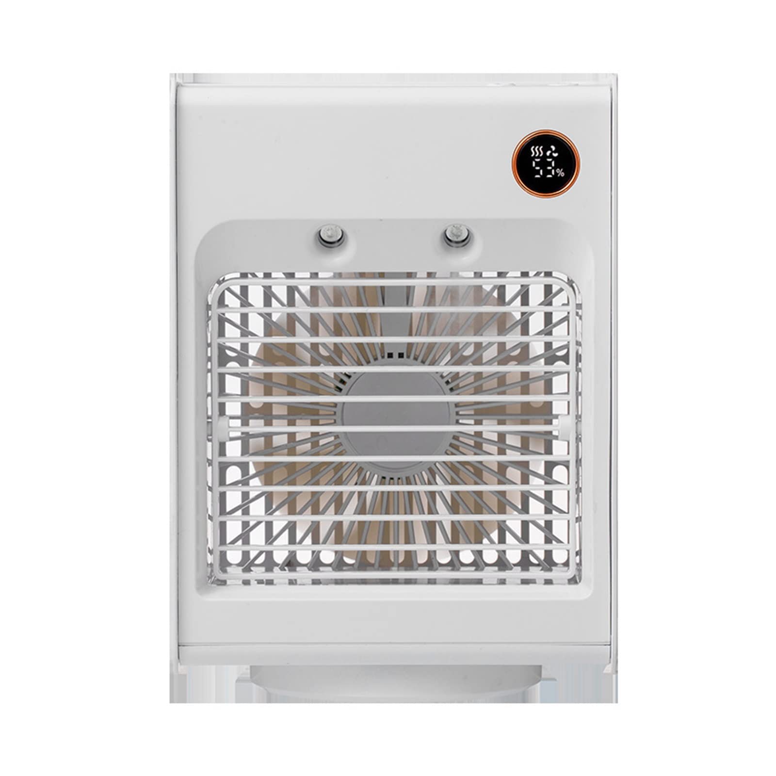 Cczrd White Mini Portable Air Conditioner Fan Humidifier 120°Rotation Personal Desktop Usb Cooling Cooler With Light Airflow Comfort Refreshing Breeze(White)
