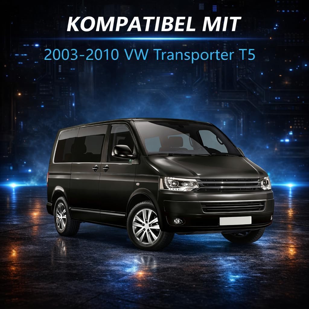 EVRBUL 2PCS Türgriff Blende Vorne Links & Rechts Innentürgriff Abdeckung Kompatibel mit VW T5 Transporter 2003-2010 | Ersetzt 7H0867171B