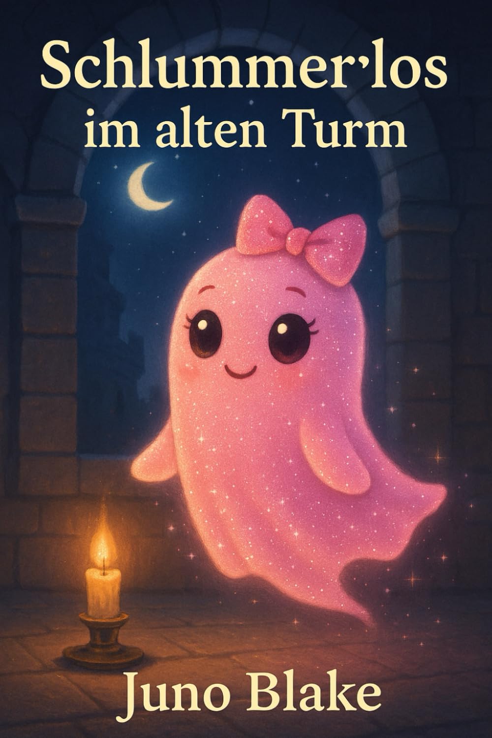 Schlummerlos im alten Turm: Ein liebevolles Kinderbuch über das kleine Schlossgespenst Luna Glimmerstein, das lernen muss, wie schön Schlafen sein kann – voller Wärme, Humor und Glitzer