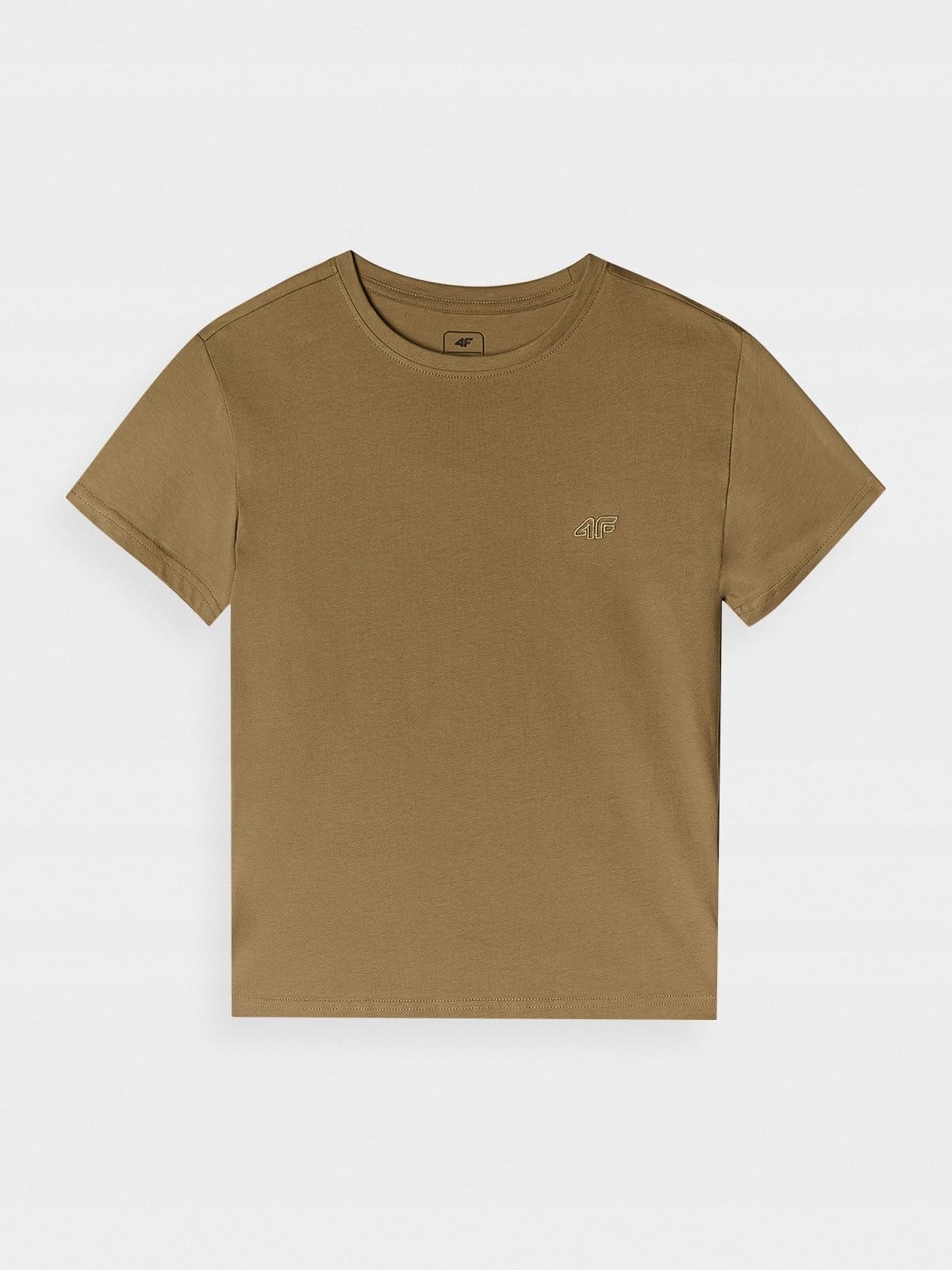 4F T-shirt gładki dziewczęcy