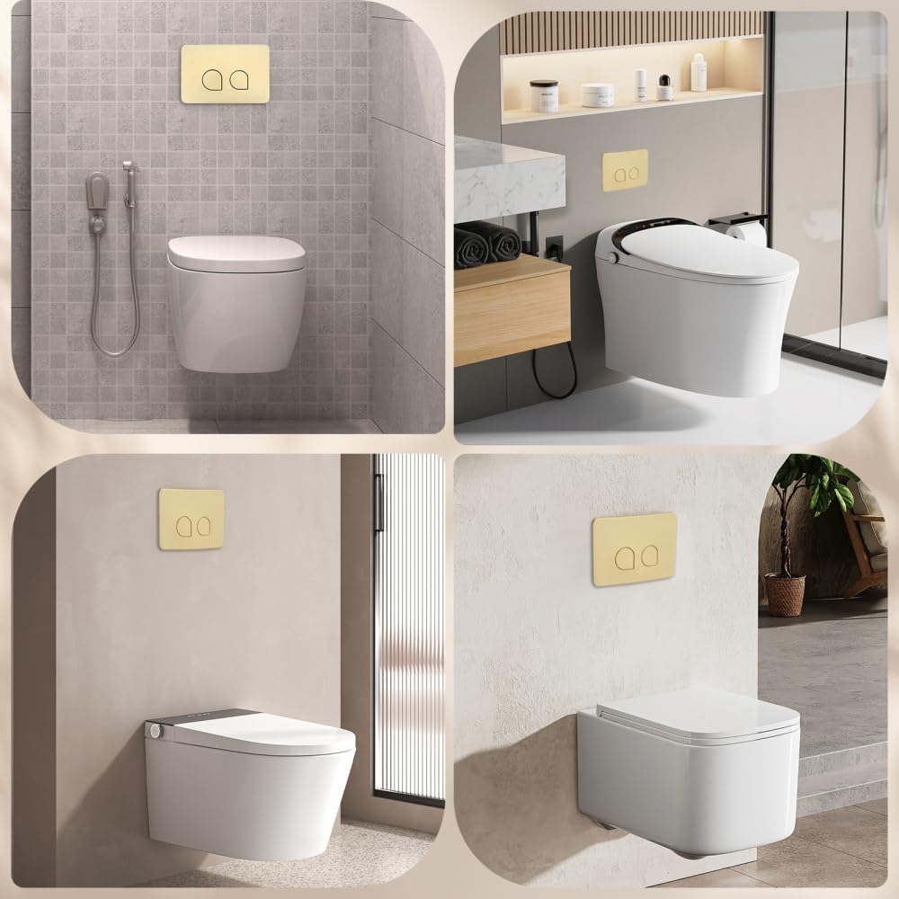 Placca di Comando WC Geberit Sigma 01 246×164 mm Doppio Scarico Dorato