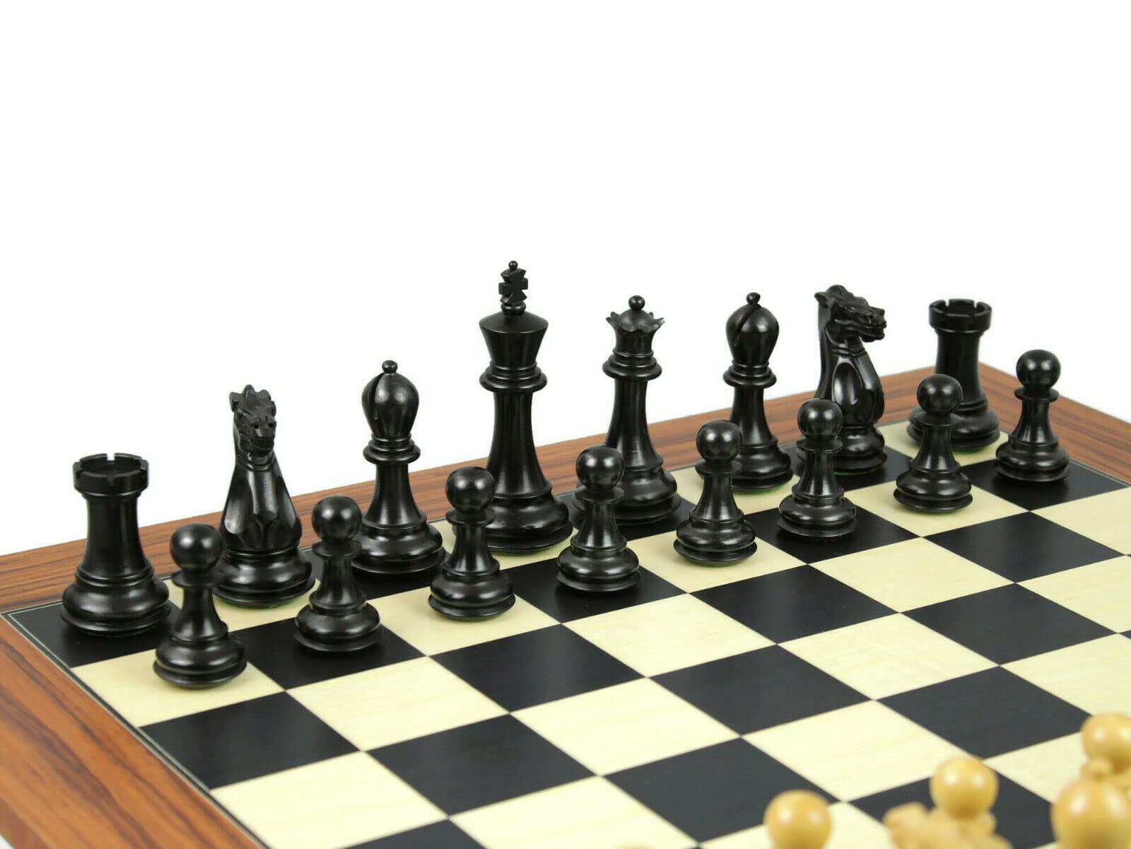 Set di scacchi in legno Palisander Board da 20 pollici ponderato Ebanizzato Professionale Staunton Pezzi da 3,75 pollici