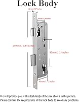 Vista 7 de HIFAM Cerradura de puerta de huellas dactilares, TUYA APP Control Smart Lock Cerradura de puerta electrónica con código código de acceso biométrico