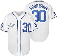 Vista 13 de The Sandlot Benny The Jet Rodriguez Michael Squints Palledorous Alan Yeah-Yeah McClennan Bel Air Jersey de Béisbol con Impresión 3D