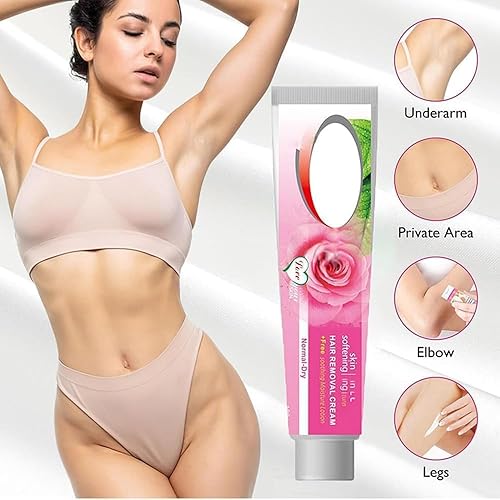 Miniatura 3 de Qia Crema Depilatoria,Qia Crema De Depilación Para Hombres Y Mujeres (Rosa)