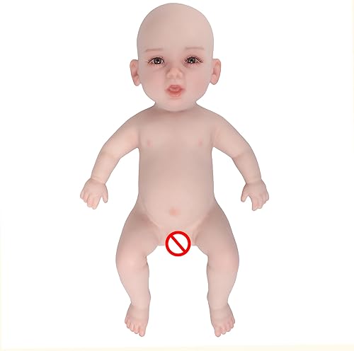 Miniatura 9 de Muñeca de silicona de 14 pulgadas, cuerpo de silicona realista de muñeca recién nacida, no muñeca de vinilo, muñeca realista de bebé recién nacido,