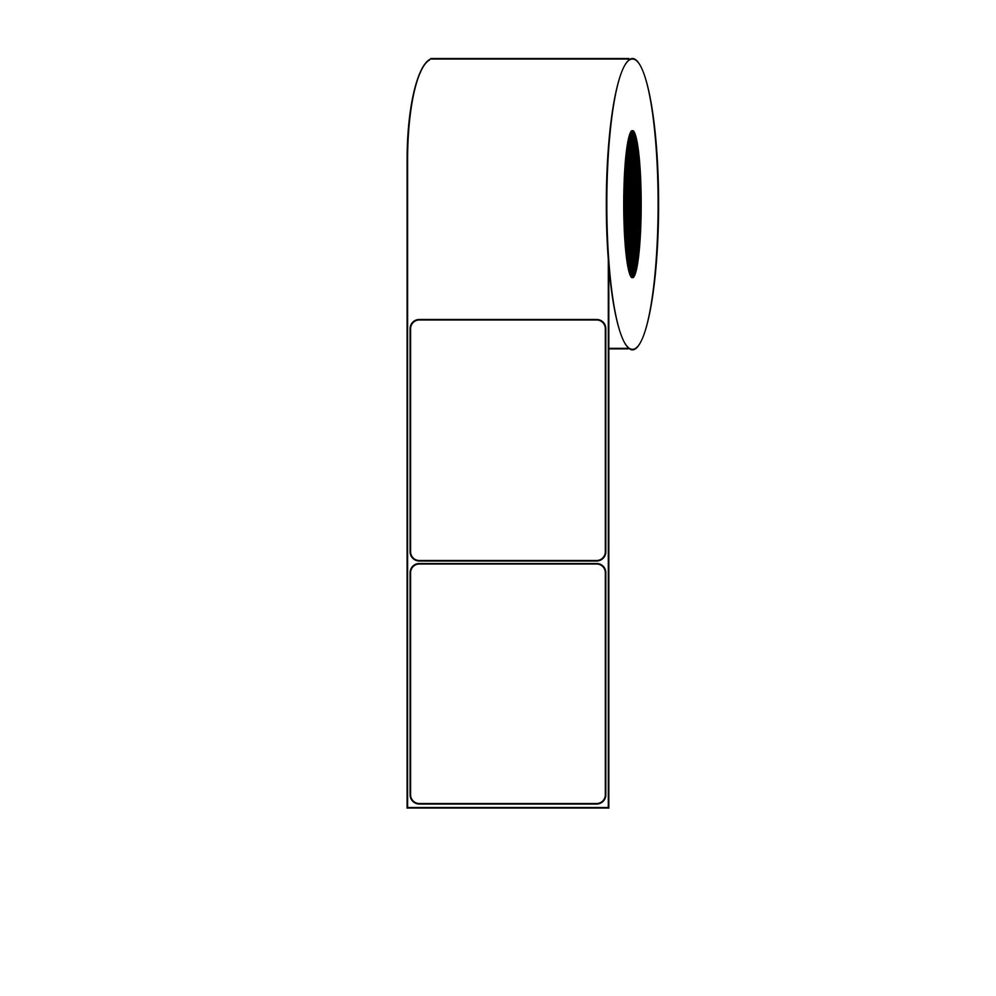 Kenco Premium 4" X 5" Standard Gloss Paper Roll-Fed Inkjet Labels. Compatible with Afinia L701 Printers. 525 Labels per Roll on a 3" Core and 6" Outer Diameter.