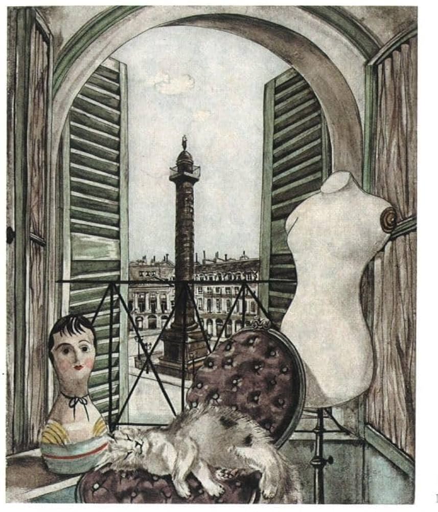 藤田嗣治、「Vue d'Alger , chemin des deux 藤田嗣治、「Vue d'Alger , chemin des deux