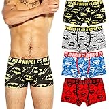 Pink Hero Herren Slips Retroshorts Herren Shorts Marvel Heroes unterwäsche Superman Boxershorts Herren Batman unterwäsche