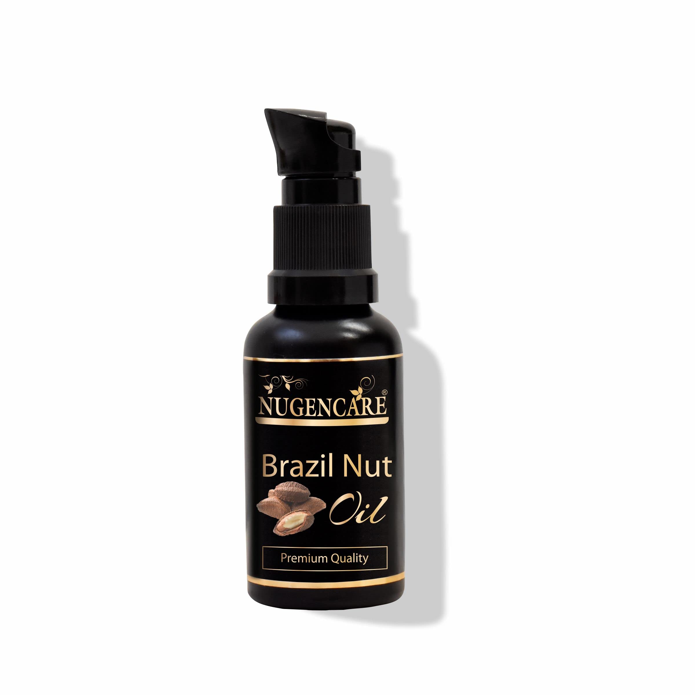 Nugencare Brazil Nut Oil I 100% Pure & Natural Oil Hydrates Skin & Scalp I Prevents Dry and Flaky Skin I Prevents Premature Ageing (Cold-Pressed, Vegan) - 30 ml (Brazil Nut Oil)