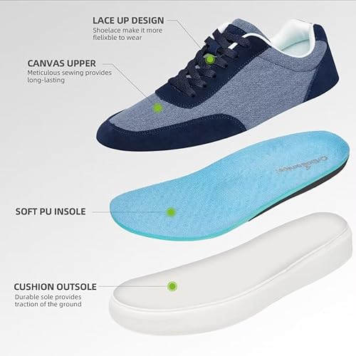 Miniatura 5 de OrthoComfoot Zapatillas ortopédicas de moda para hombre para fascitis plantar cómodos zapatos ortopédicos para caminar con soporte para el arco,